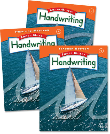 Zaner-Bloser Handwriting Grade 4 Home School Bundle - Student Edition/Teacher Edition/Practice Masters (2012 edition)