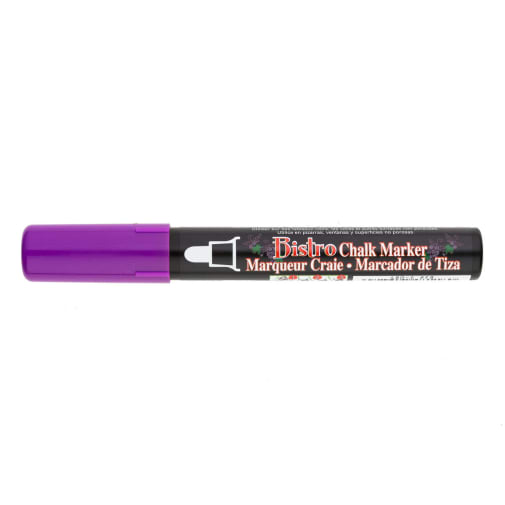 Bistro Chalk Marker 6mm Broad Tip - Fluorescent Violet