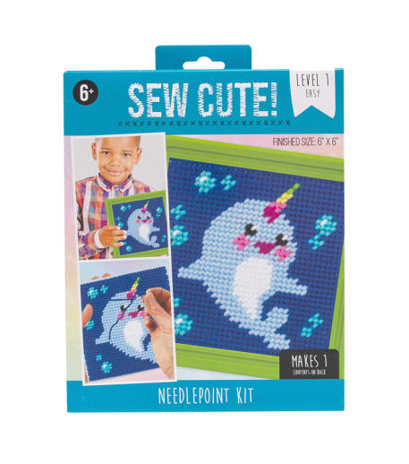 Sew Cute Needlepoint Narwhal