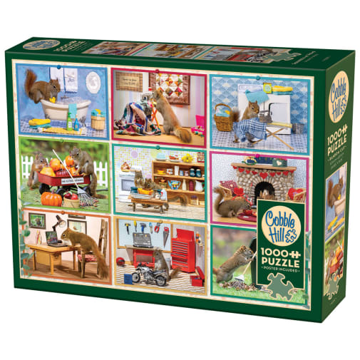 Cobble Hill Squirrels at Home Puzzle (1000 Pieces)