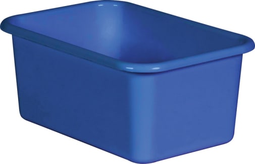 Small Plastic Storage Bins - Blue