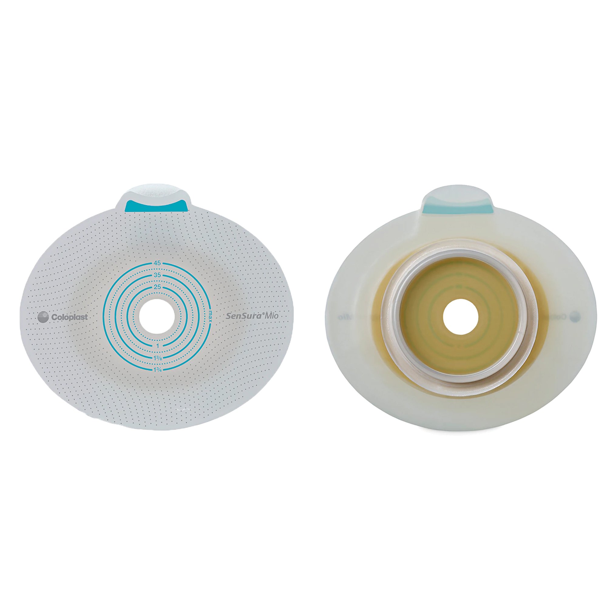 SenSura Mio Click Ostomy Barrier, 10  65 mm Stoma Opening, Yellow Match MK 883918