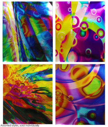 Color Slicks Foil 2 Pocket Portfolio