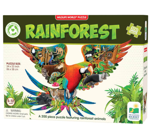 Wildlife World Puzzle - Rainforest (200 pieces)