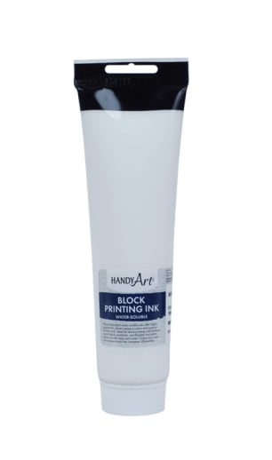 Block Ink Water Soluble - White (5oz Tube)