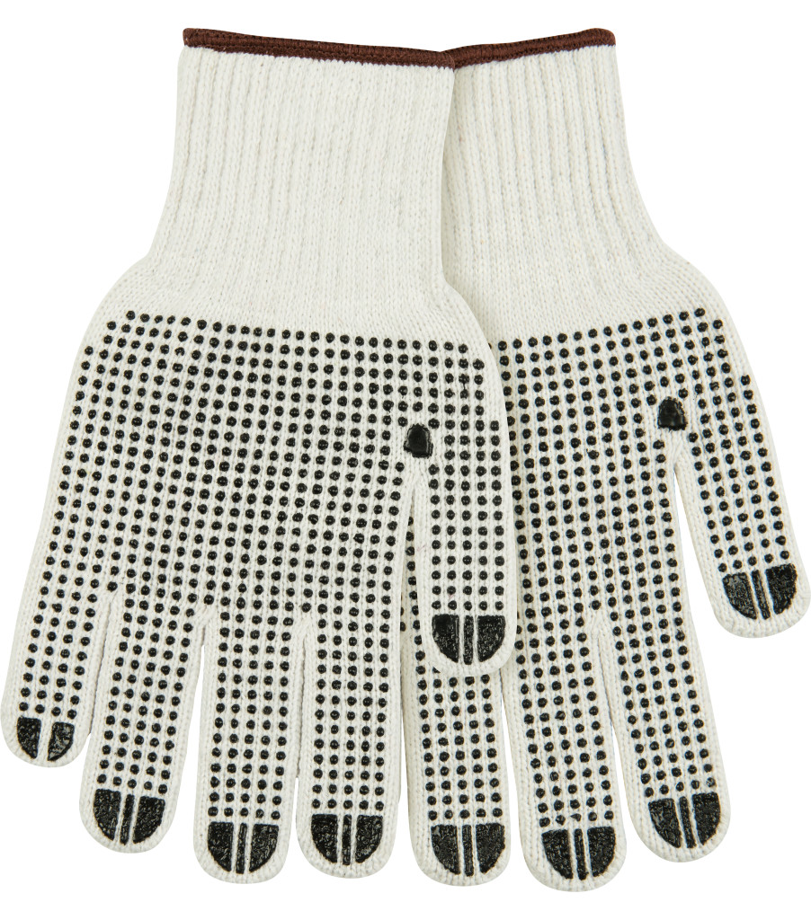 String Knit with PVC Dots, White, large image number 0