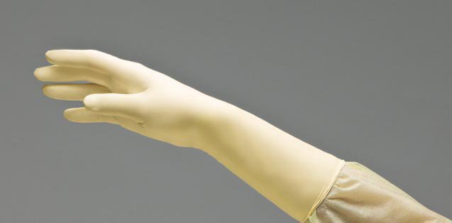 DermAssist Latex Surgical Glove, Size 7.5, Ivory MK 812504