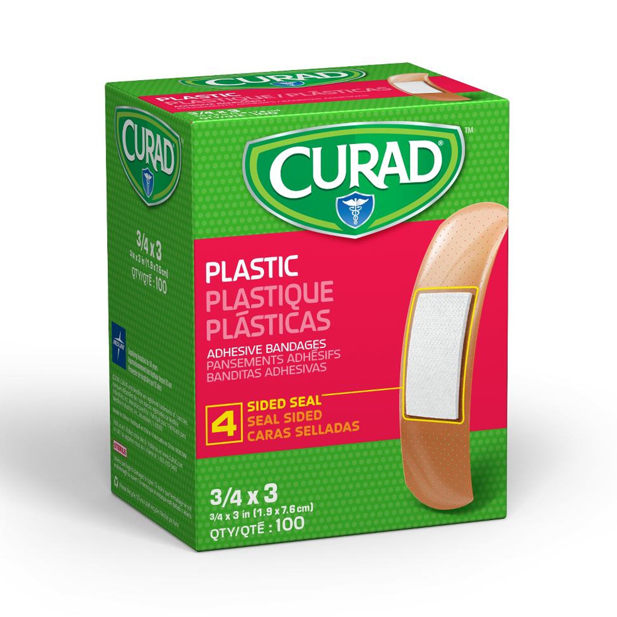 Curad Tan Adhesive Strip, 3/4 x 3 Inch MK 747083
