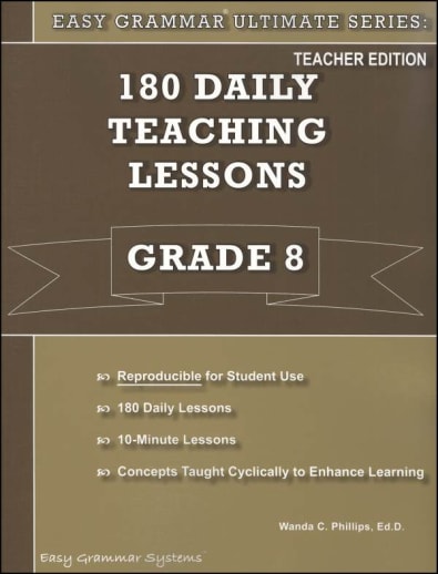 Easy Grammar Ultimate Series Grade 8 Teacher Edition