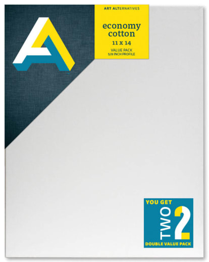 Canvas Economy Cotton Stretched 2 pack (11 x 14)