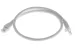 Cat6A Shielded Ethernet Patch Cable, Half-moon Boot, 2 ft, White