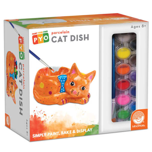Paint Your Own Porcelain Cat Dish