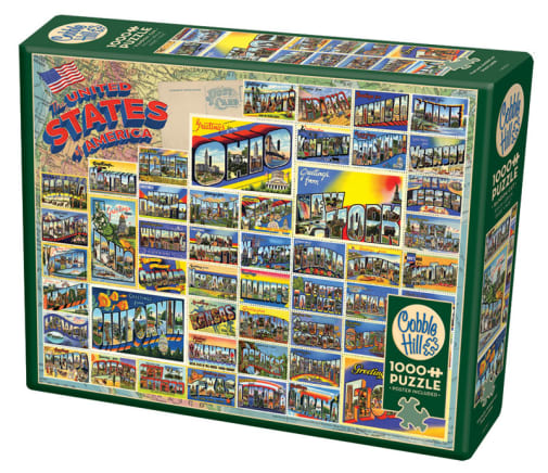 Cobble Hill Vintage American Postcards Puzzle (1000 piece)