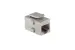 Cat6 RJ45 Inline Coupler Type Keystone Jack, Gray