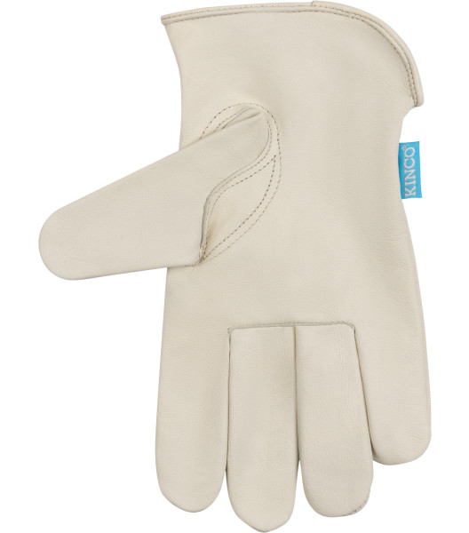 HydroFlector&trade; Water-Resistant Premium Grain Goatskin Driver, Cream, large