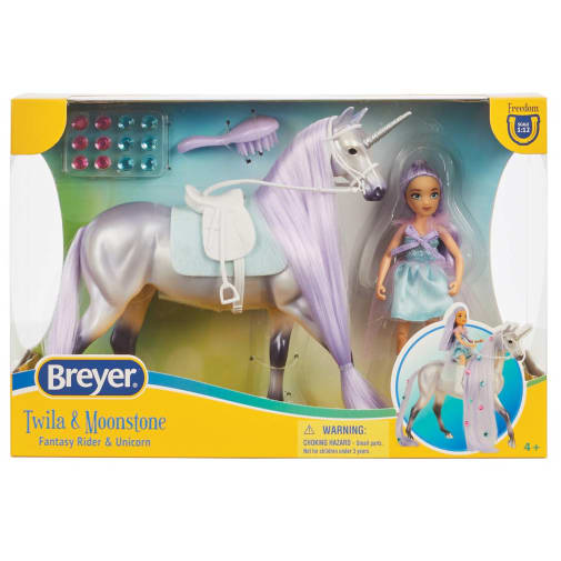 Magical Unicorn & Rider (Breyer Freedom Series)