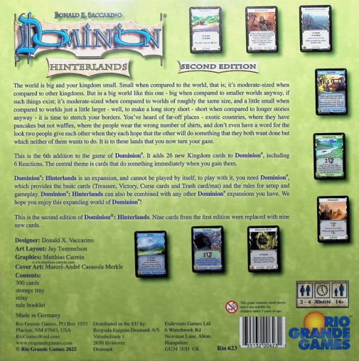 Rio Grande Games Dominion Dark Ages Expansion