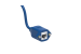 Cat6 Panel-Mount Ethernet Cable, Blue, 10ft