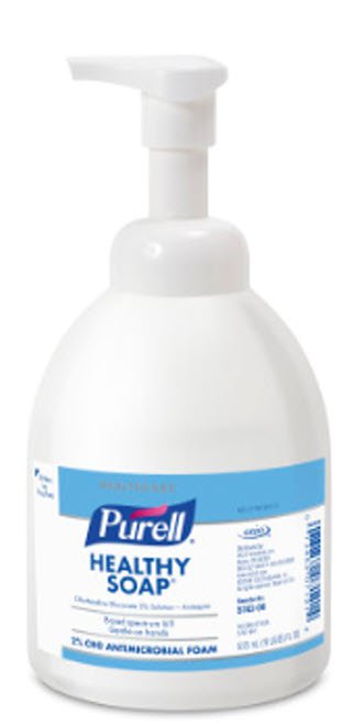 Purell Antimicrobial Foam Handwash w/ 2% Chlorhexidine Gluconate, 18 oz. Bottle MK 1107156