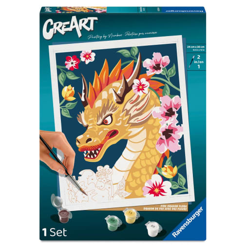 CreArt: Fire Dragon Flora (10X12)