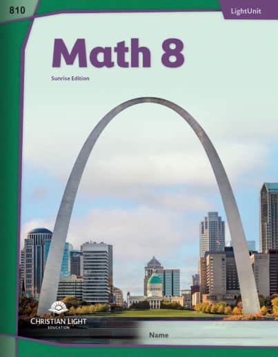 Christian Light Math LightUnit 810 Sunrise Edition