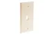 Keystone Wall Plate, 1 Port, Beige / Ivory
