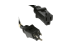50Ft Heavy Duty Black Power Extension Cord SJTW 12/3 AWG