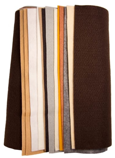 Neutral Colors Felt Assortment (12" x 18") -12 sheets