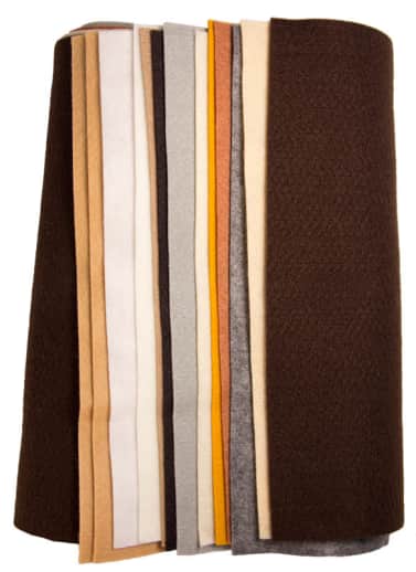 Neutral Colors Felt Assortment (12" x 18") -12 sheets