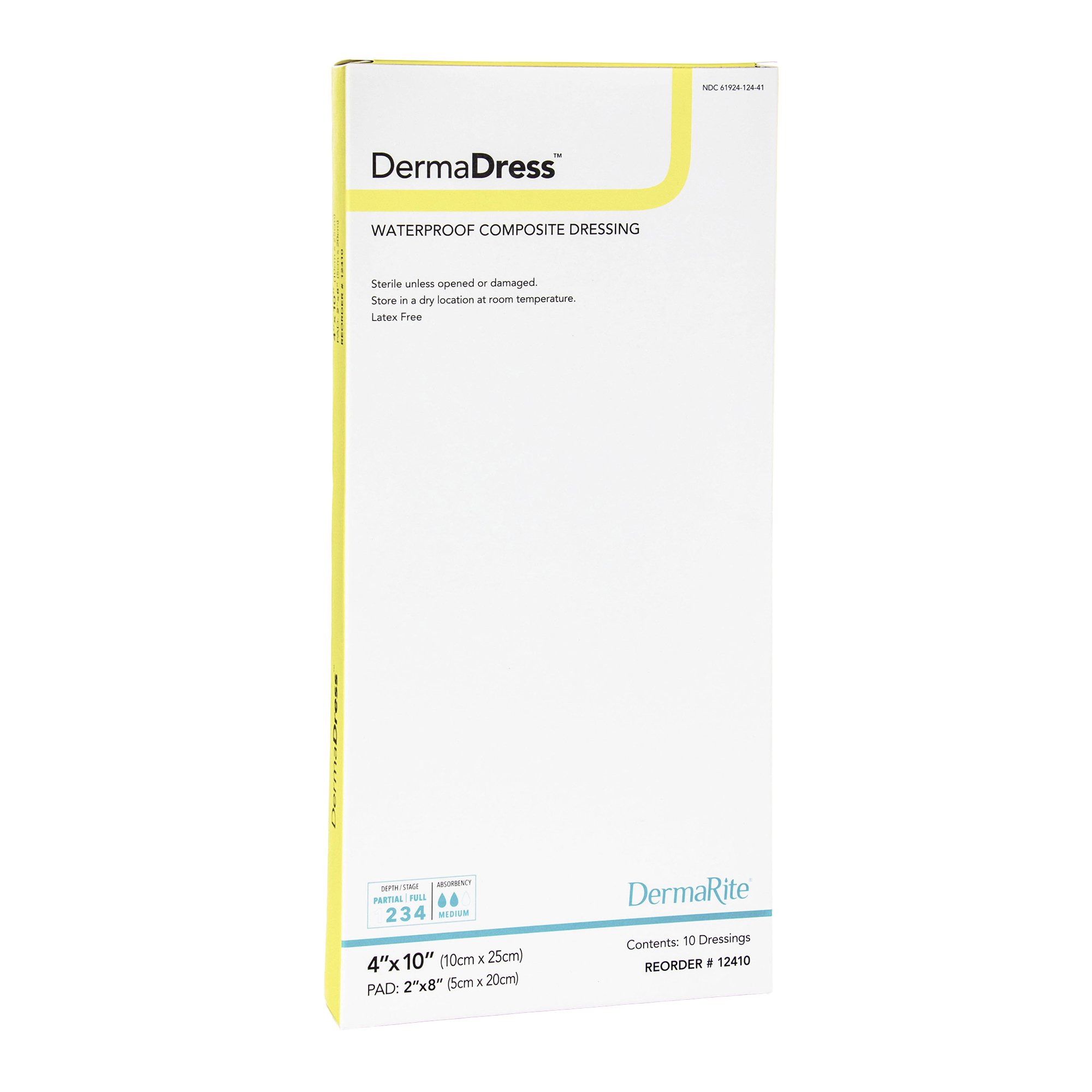 DermaDress Composite Dressing, 4 x 10 Inch MK 946679