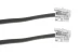 RJ11 Straight Modular Telephone Cable, Silver, 25ft, 6P/4C