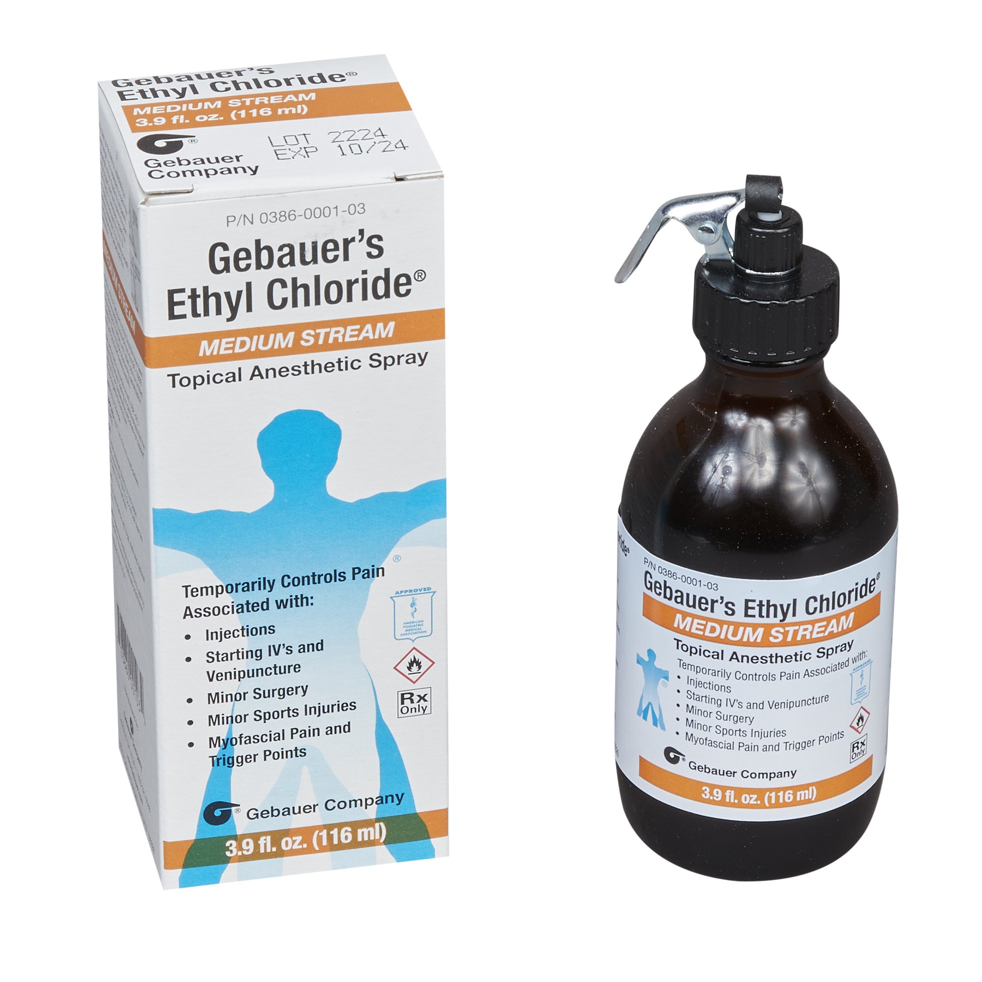 Gebauer's Ethyl Chloride Topical Anesthetic, 3.9-ounce bottle MK 454934