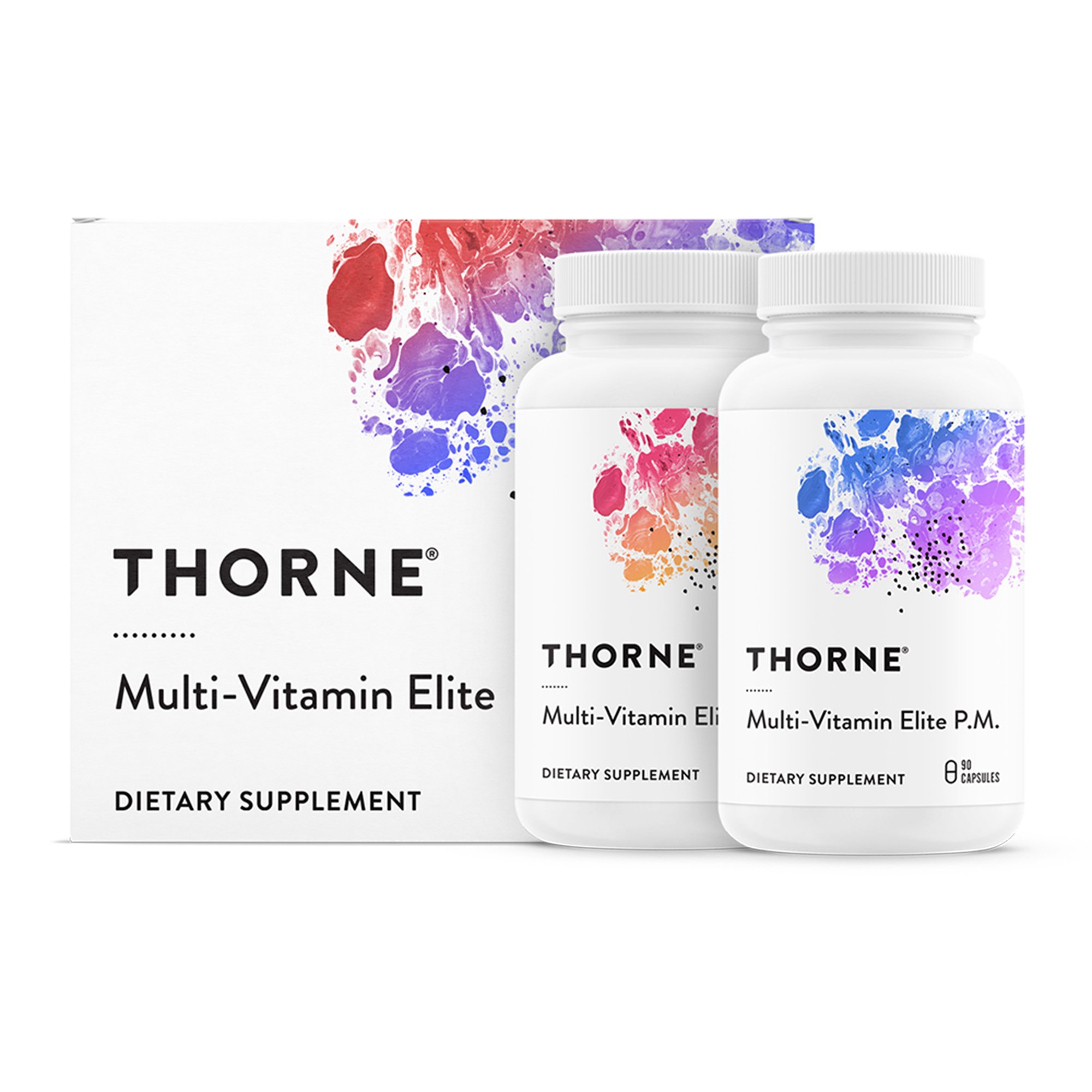 Thorne Multivitamin Elite Daily Nutritional Supplement, AM Formula & PM Formula MK 1265574