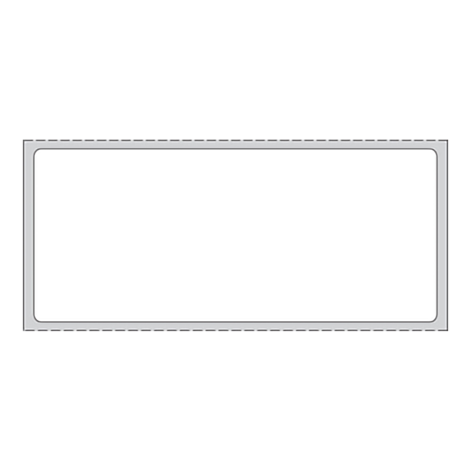 PDC White Blank Thermal Label, 1-1/2 x 3-1/2 Inch MK 1147755