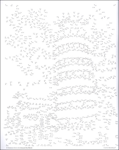 Printable Extreme Connect The Dots Download Bird, Silhouette, Fauna.