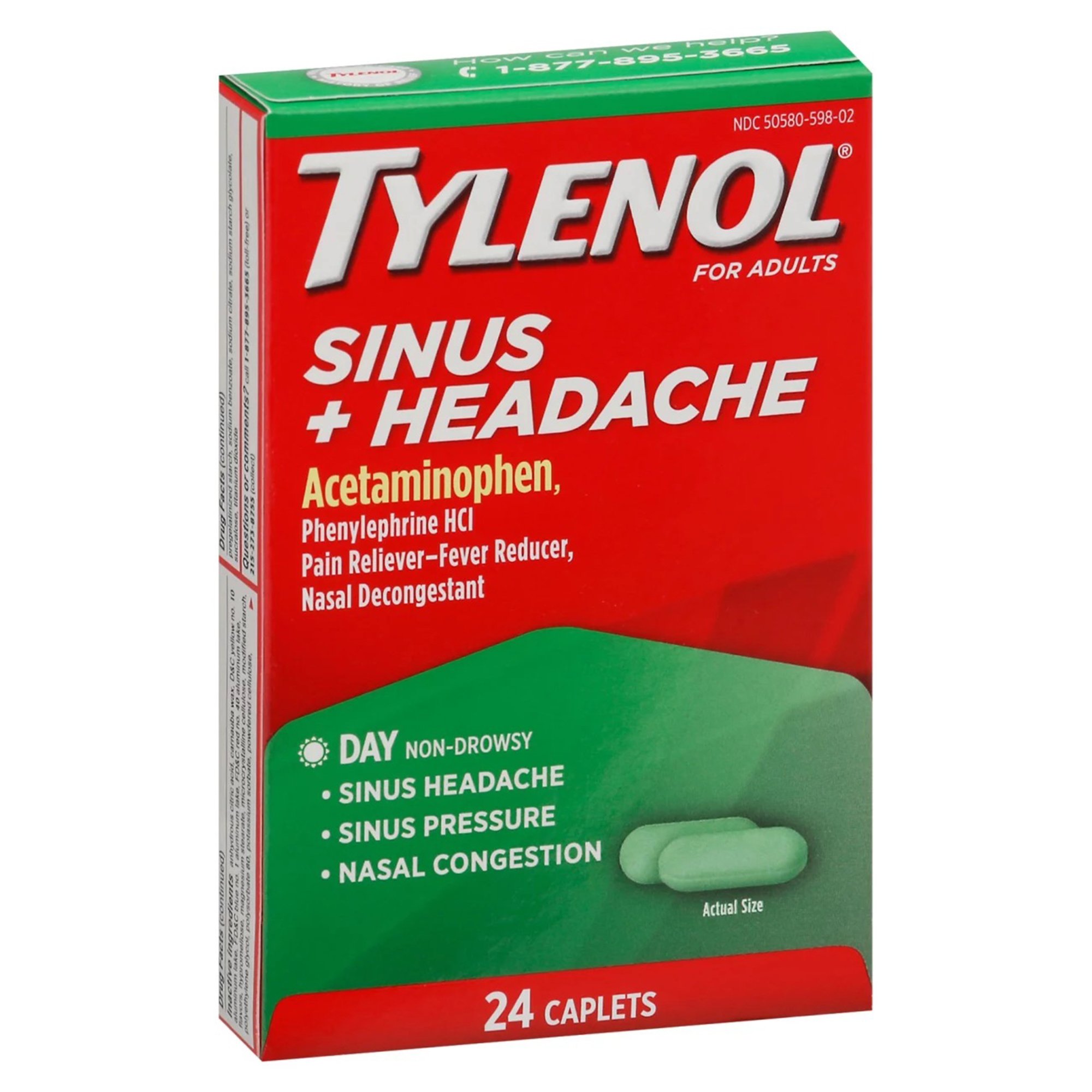 Tylenol Sinus + Headache Caplets Day MK 983046