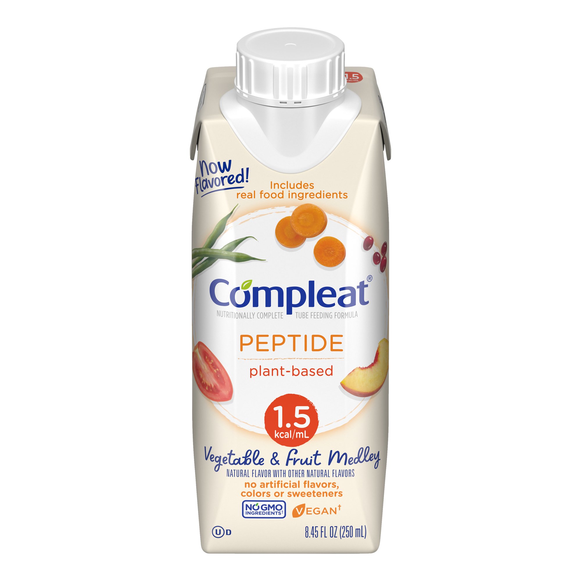 Compleat Peptide 1.5 Cal Plant-Based Tube Feeding Formula, 8.45-ounce carton MK 1161032