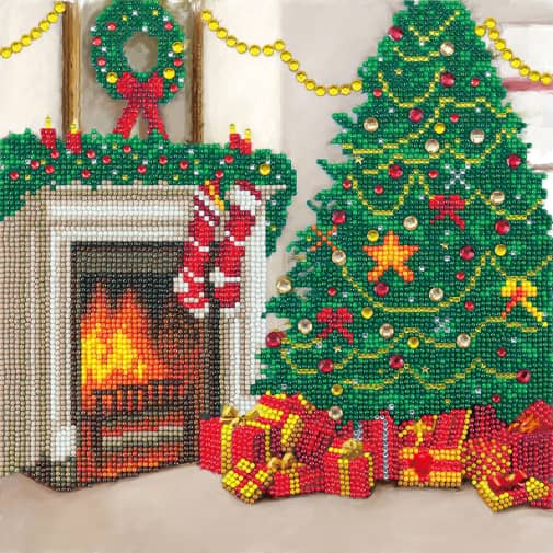 Crystal Art Medium Framed Kit - Cozy Christmas
