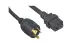 AC Power Cord, L5-20P to C19, 12AWG, 25ft, Black