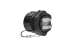 Cat6 RJ45 Shielded Industrial Panelmount Jack with Dust Cap, Weatherproof, Black