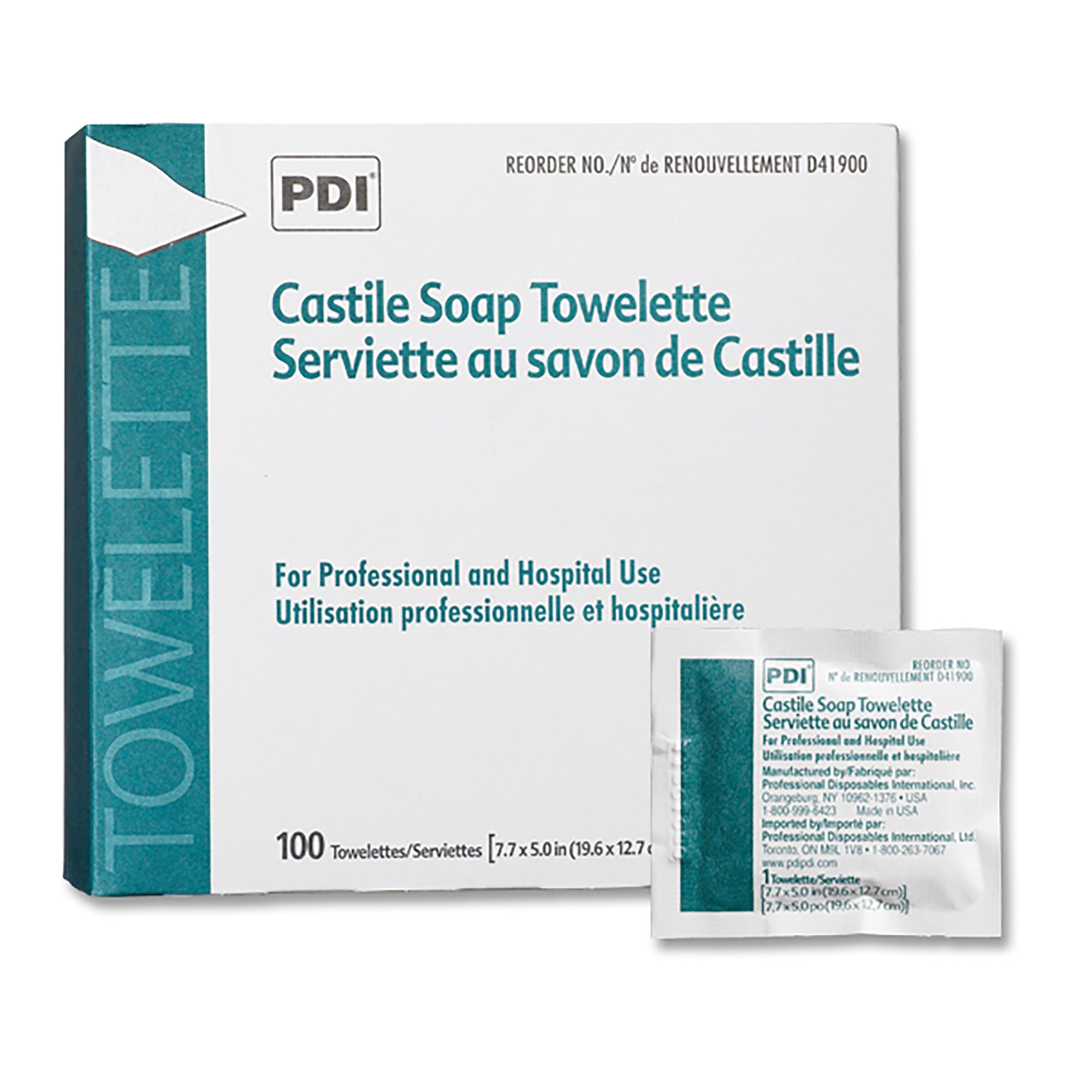 PDI Scented Castile Soap Towelettes, Individual Packet MK 120257