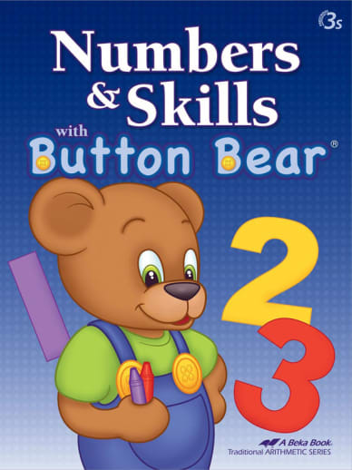 Abeka Number and Skills with Button Bear for 3 year olds(2nd Edition)