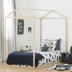 Casita para cama infantil de madera