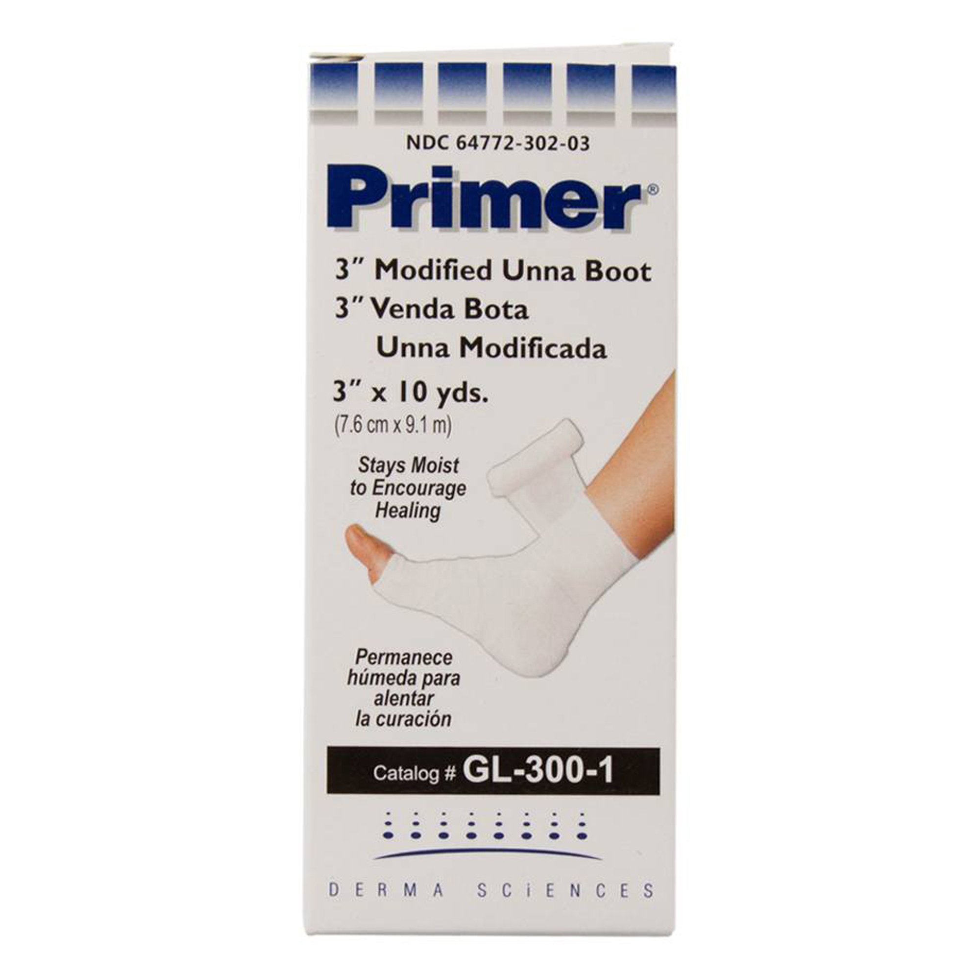 Primer Unna Boot with Zinc Oxide, 3 Inch x 10 Yard MK 196999