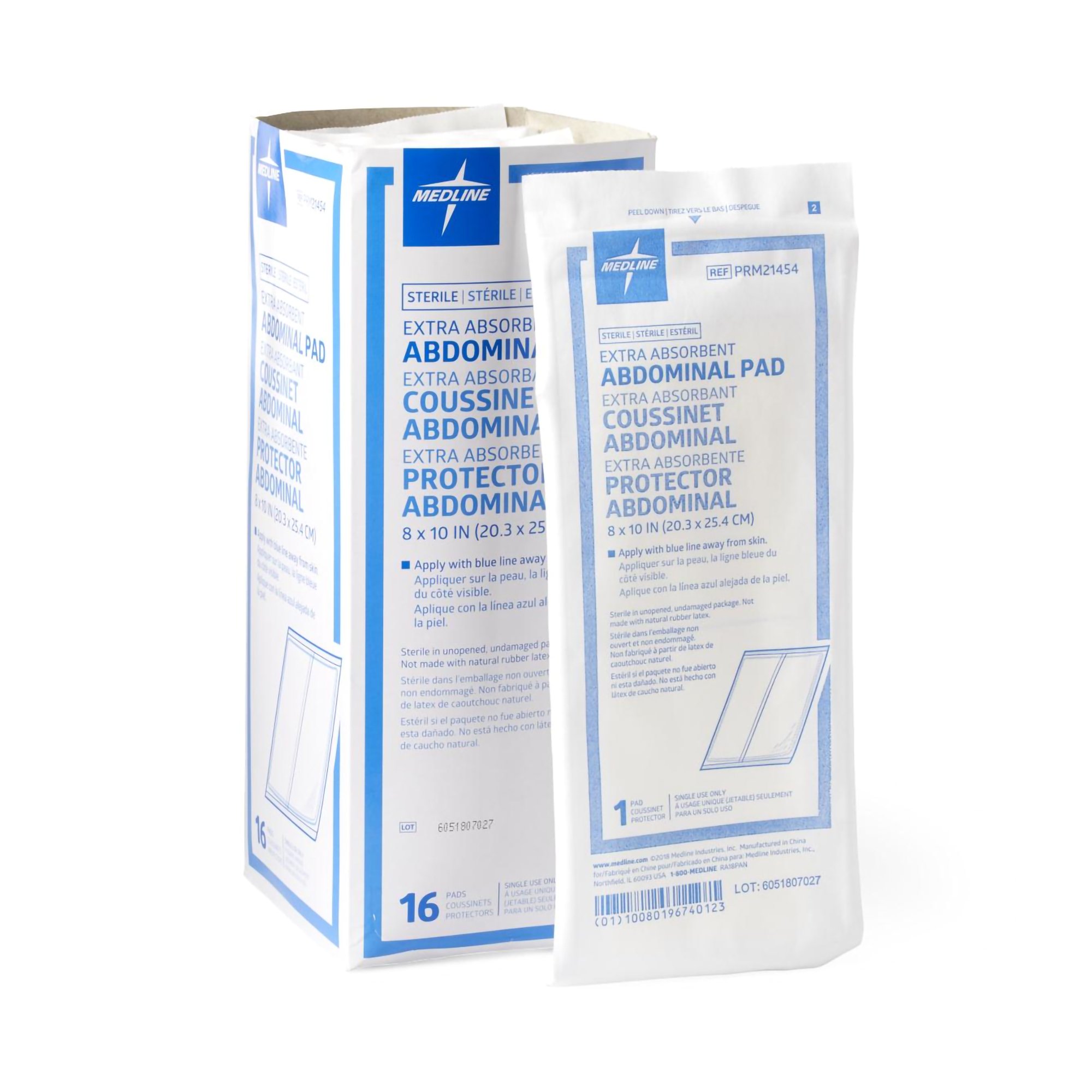 Caring Sterile Abdominal Pad, 8 x 10 Inch MK 572283
