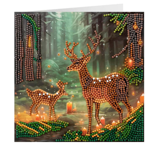 Crystal Art Card Kit: Enchanted Forest