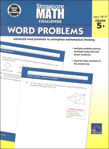 Singapore Math Challenge: Word Problems Grades 5+