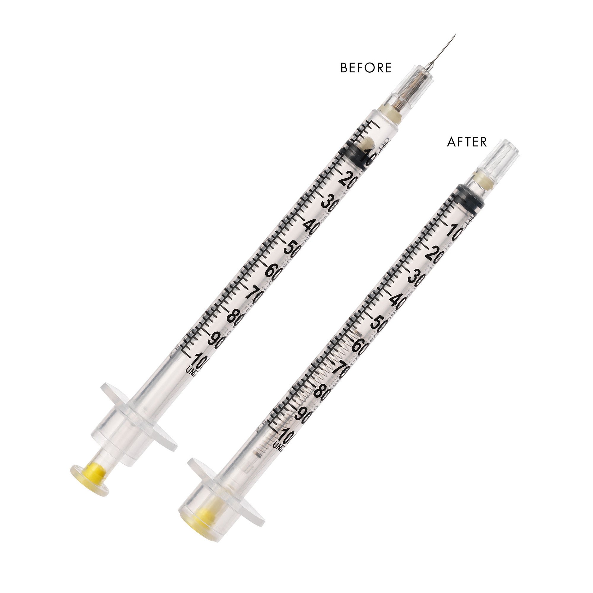VanishPoint 1 mL Insulin Syringe with Needle, 30 Gauge, 5/16 Inch MK 841253