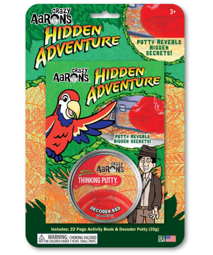 Crazy Aaron's Hidden Adventure Thinking Putty (2.75" tin with book)