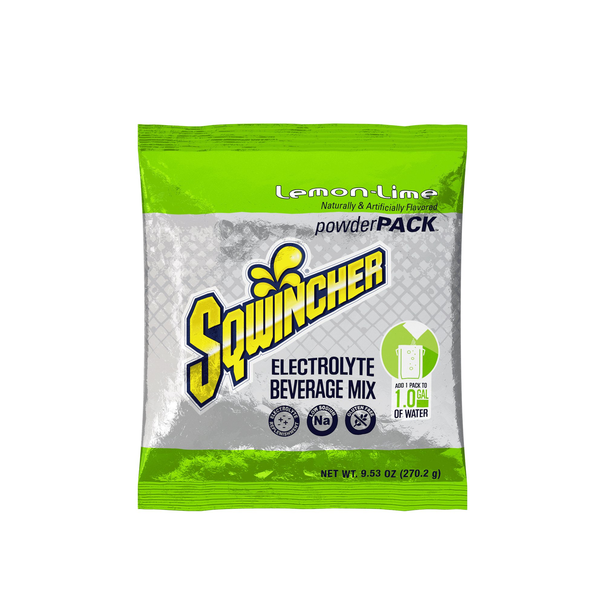 Sqwincher Powder Pack Lemon-Lime Electrolyte Replenishment Drink Mix MK 1057725